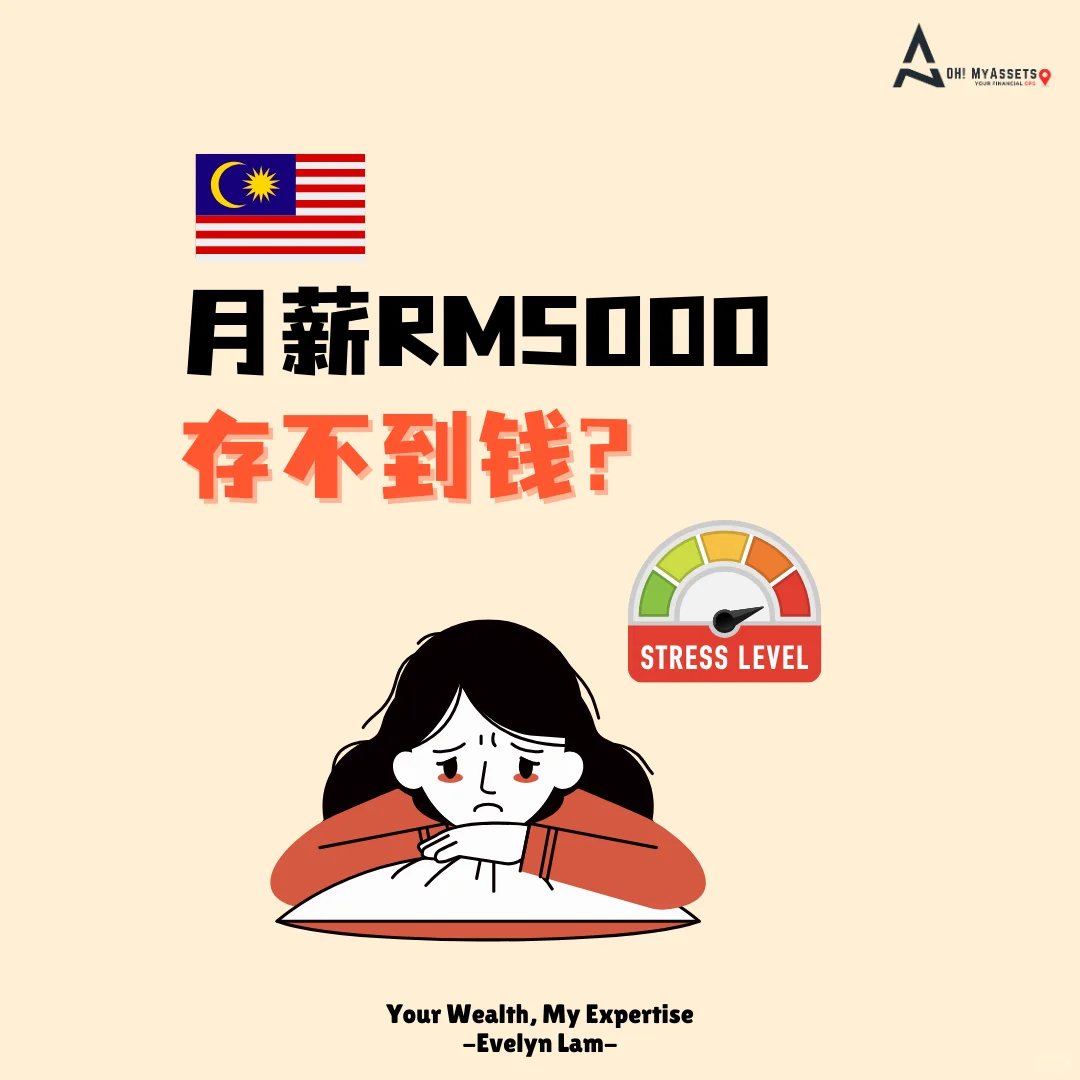 月薪RM5000存不到钱?