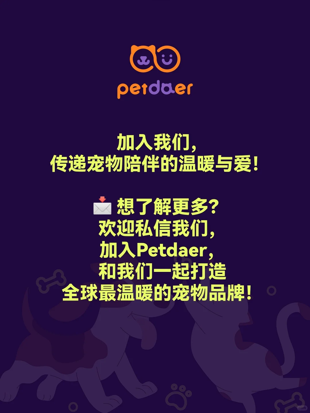 深圳神仙公司招人啦,宠物周边定制品牌