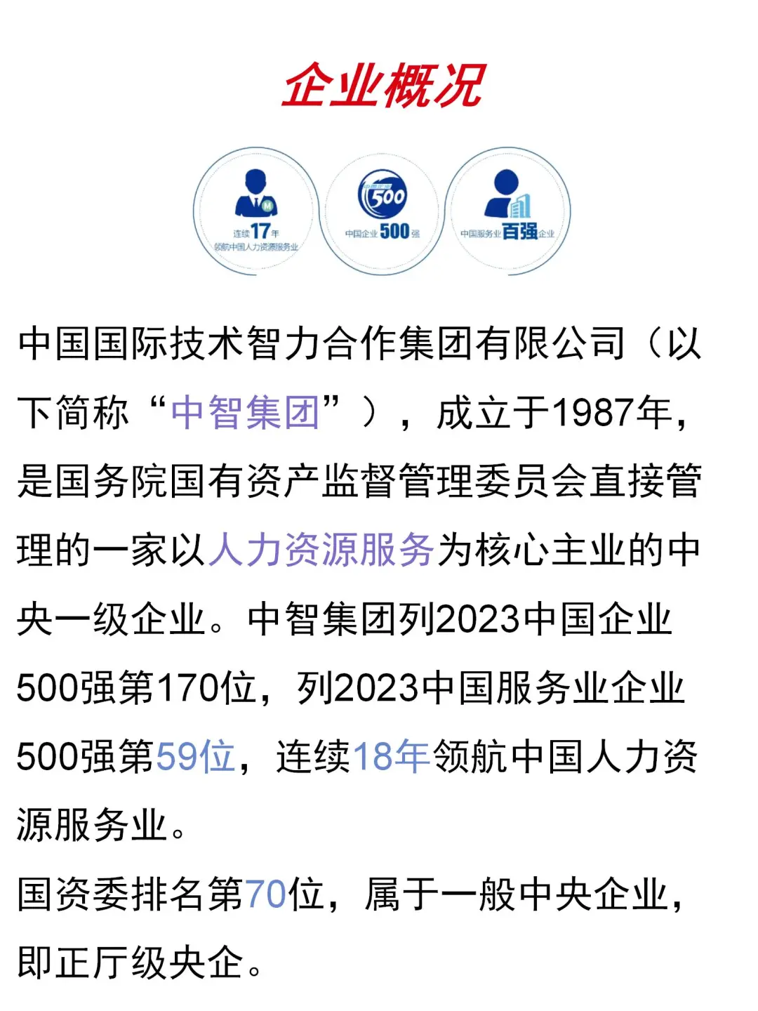 大国央企|唯一的人力资源央企社招