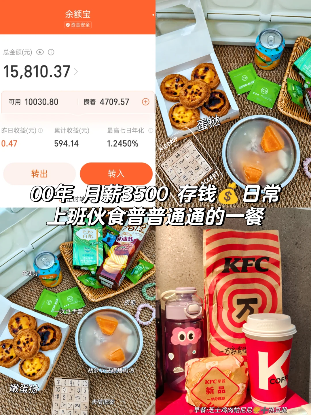 00年 月薪3500|低消费普普通通的一餐