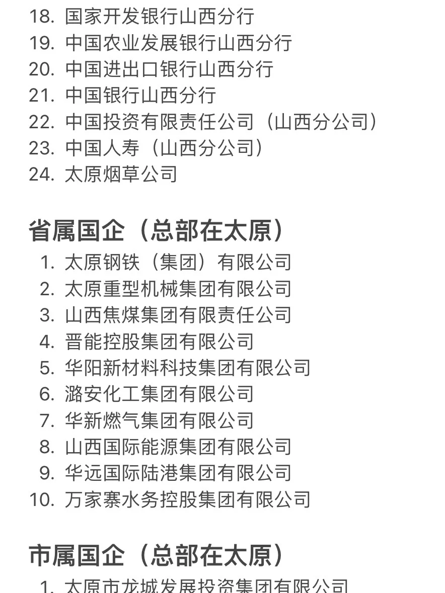 秋招一定要去的央国企——太原篇