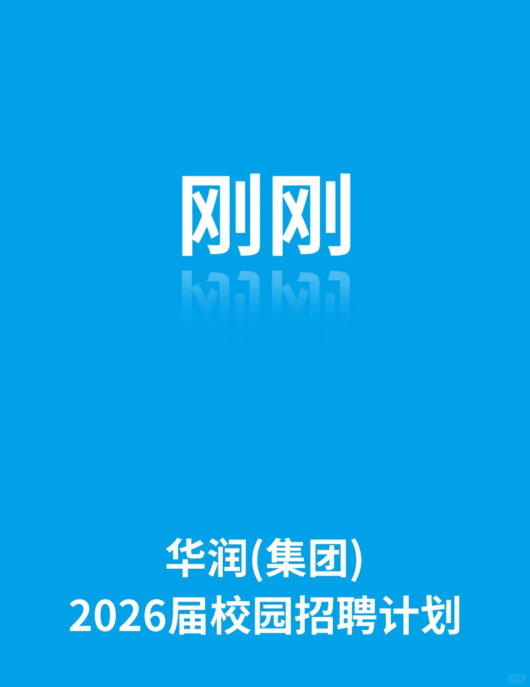 华润2026届校园招聘公告