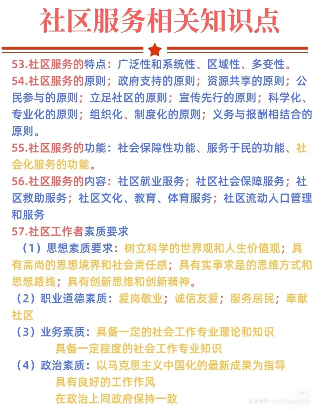 社区考试知识积累