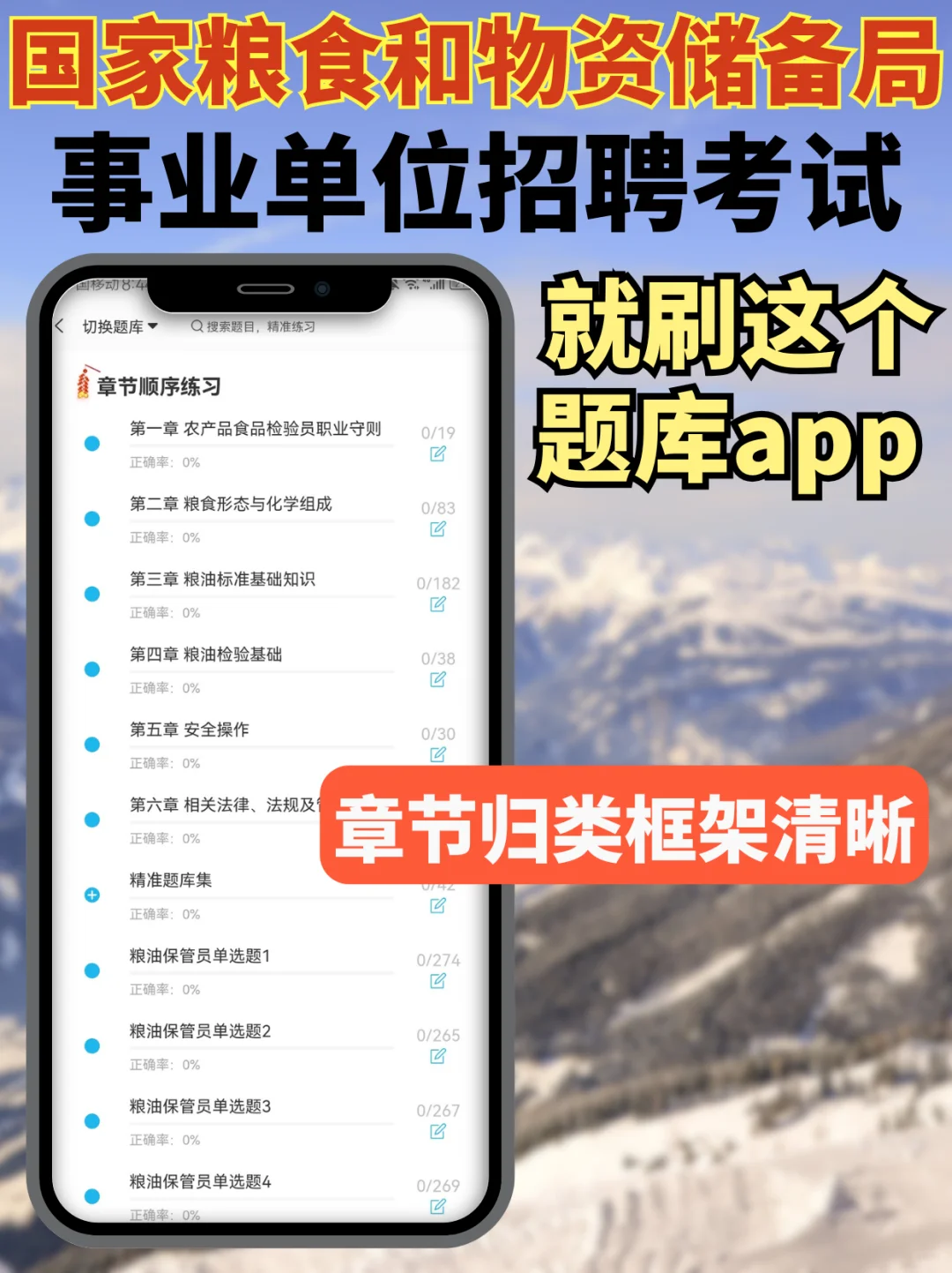 国家粮食局招聘考试，刷题app真好用