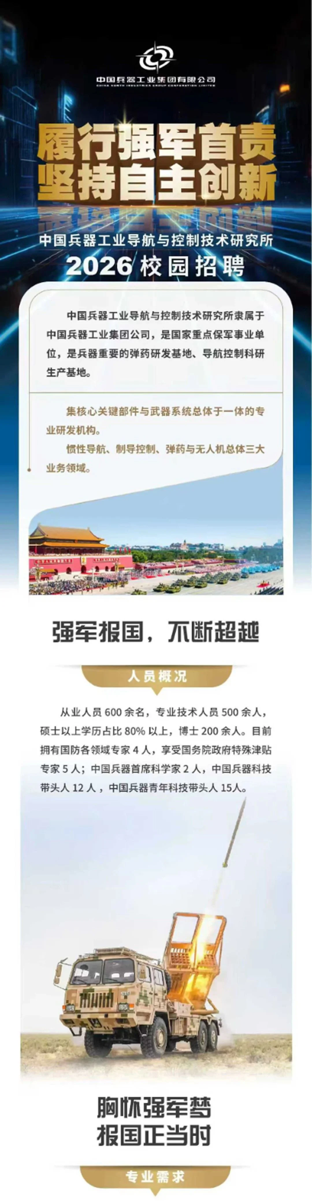 中国兵器集团2026届校园招聘