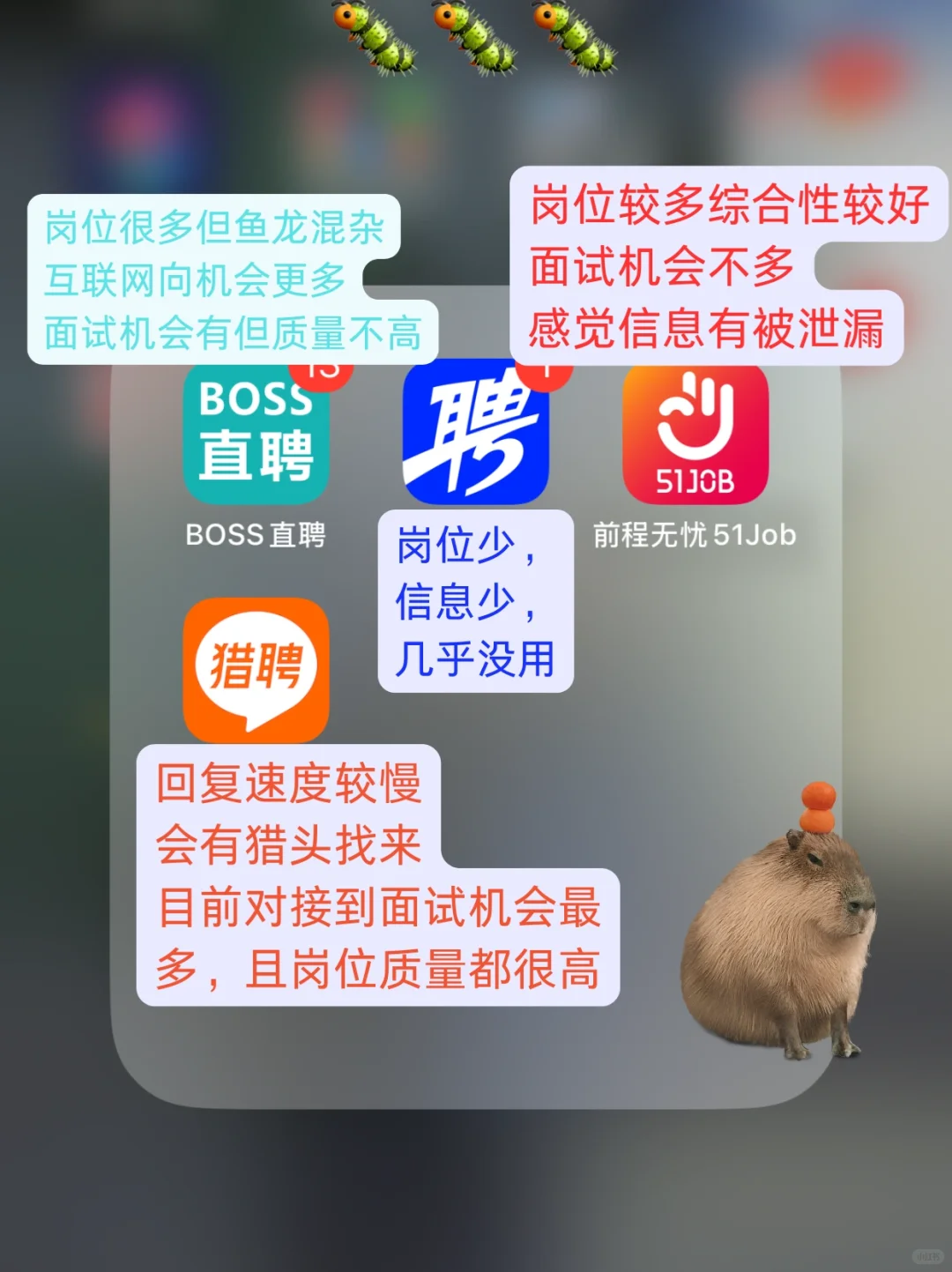 在招聘软件投了2个月简历真实感受都很一般