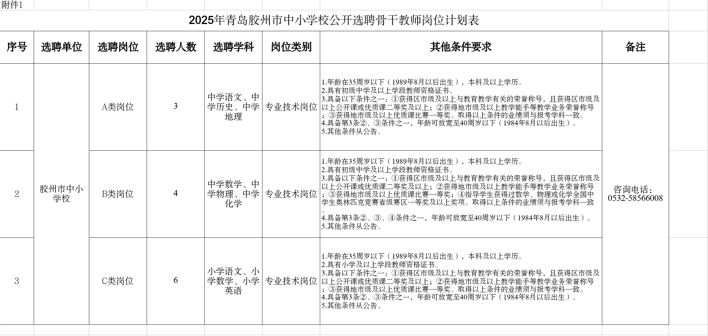 2025胶州骨干教师选聘13人