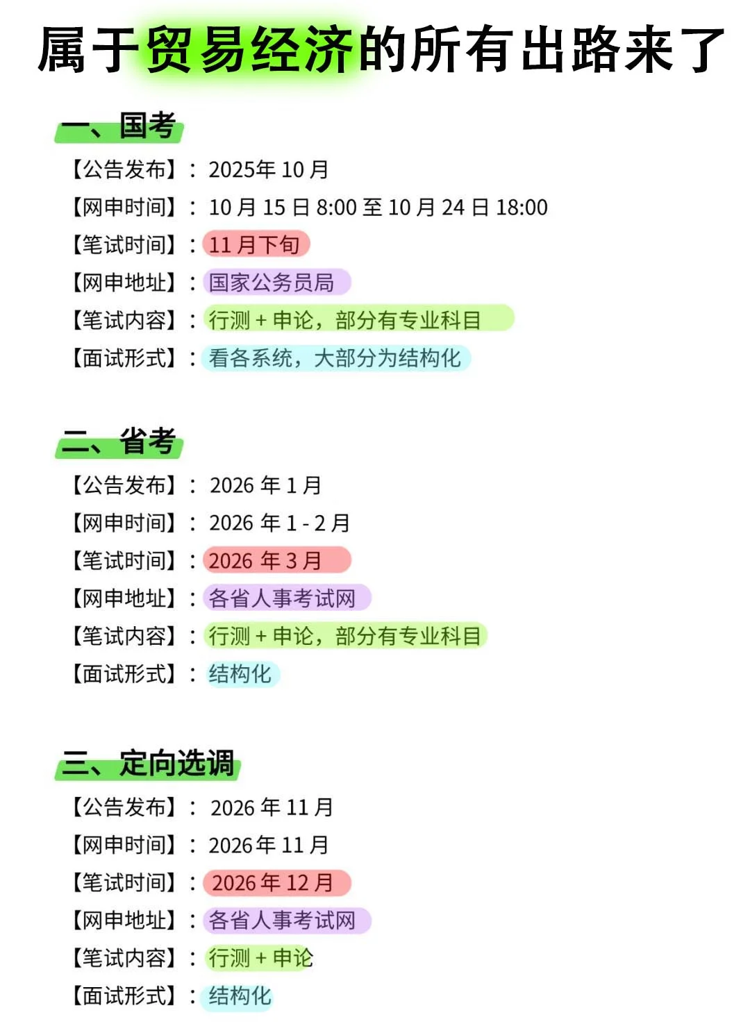 瞬间不急贸易经济专业选岗了……