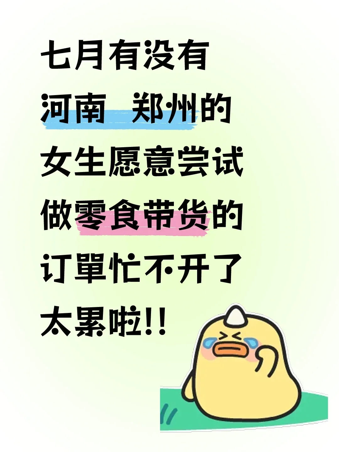 蹲个搭子，樶好在郑州，不再也可以