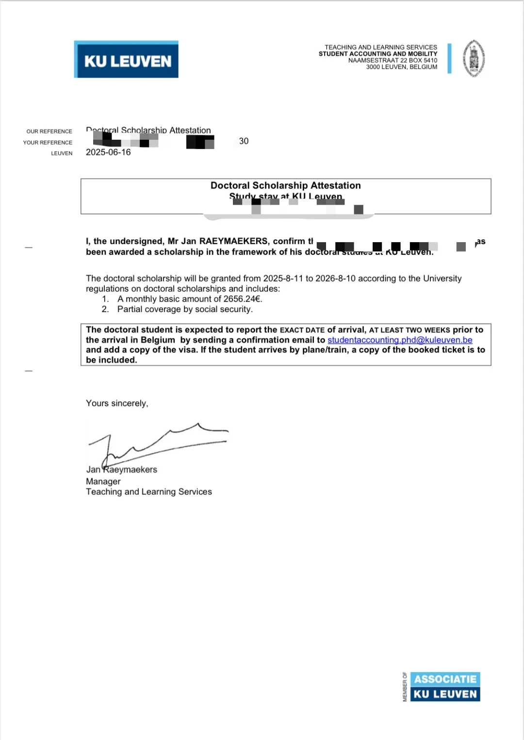 鲁汶大学 岗位制phd