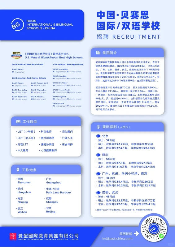 求职干货｜中国贝赛思国际/双语学校招聘