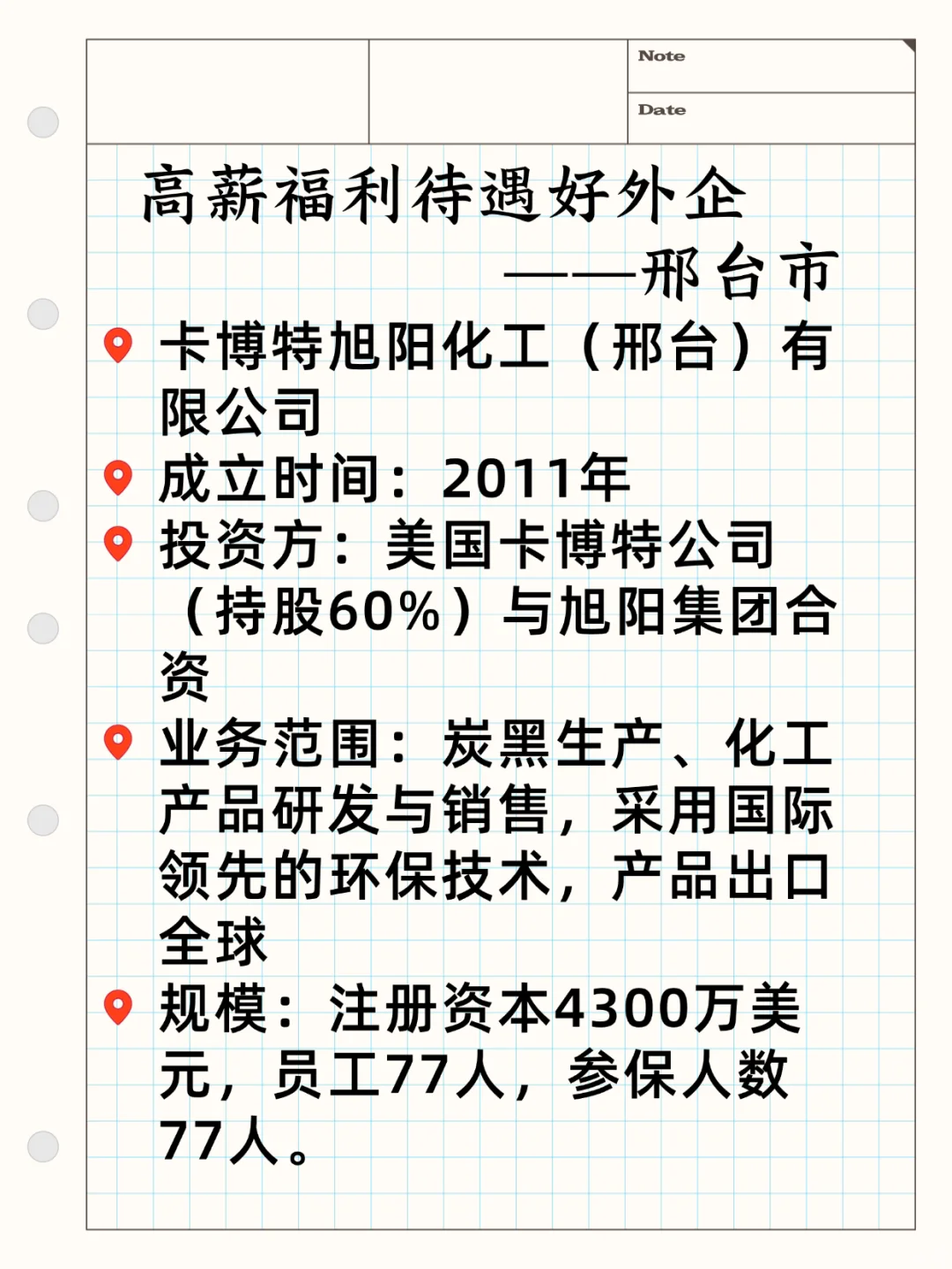 高薪待遇好外企——邢台市