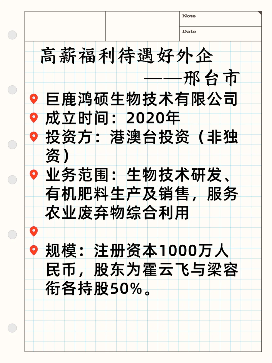 高薪待遇好外企——邢台市