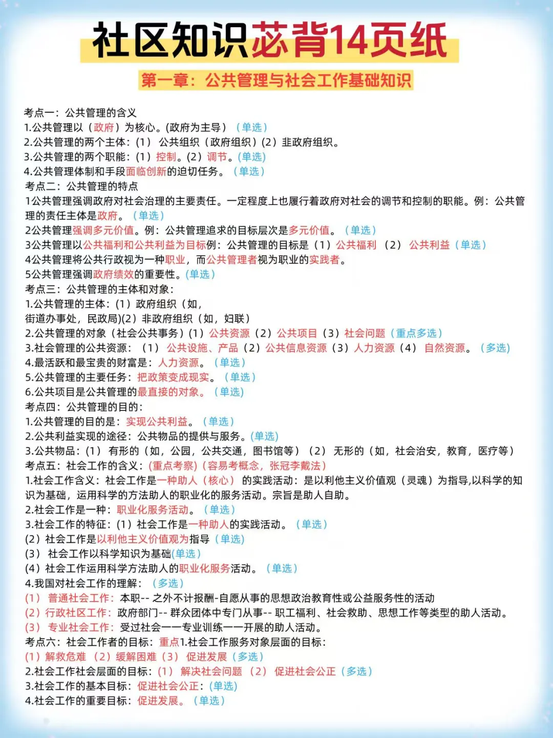 25社区工作者招聘，备考一周也能过?