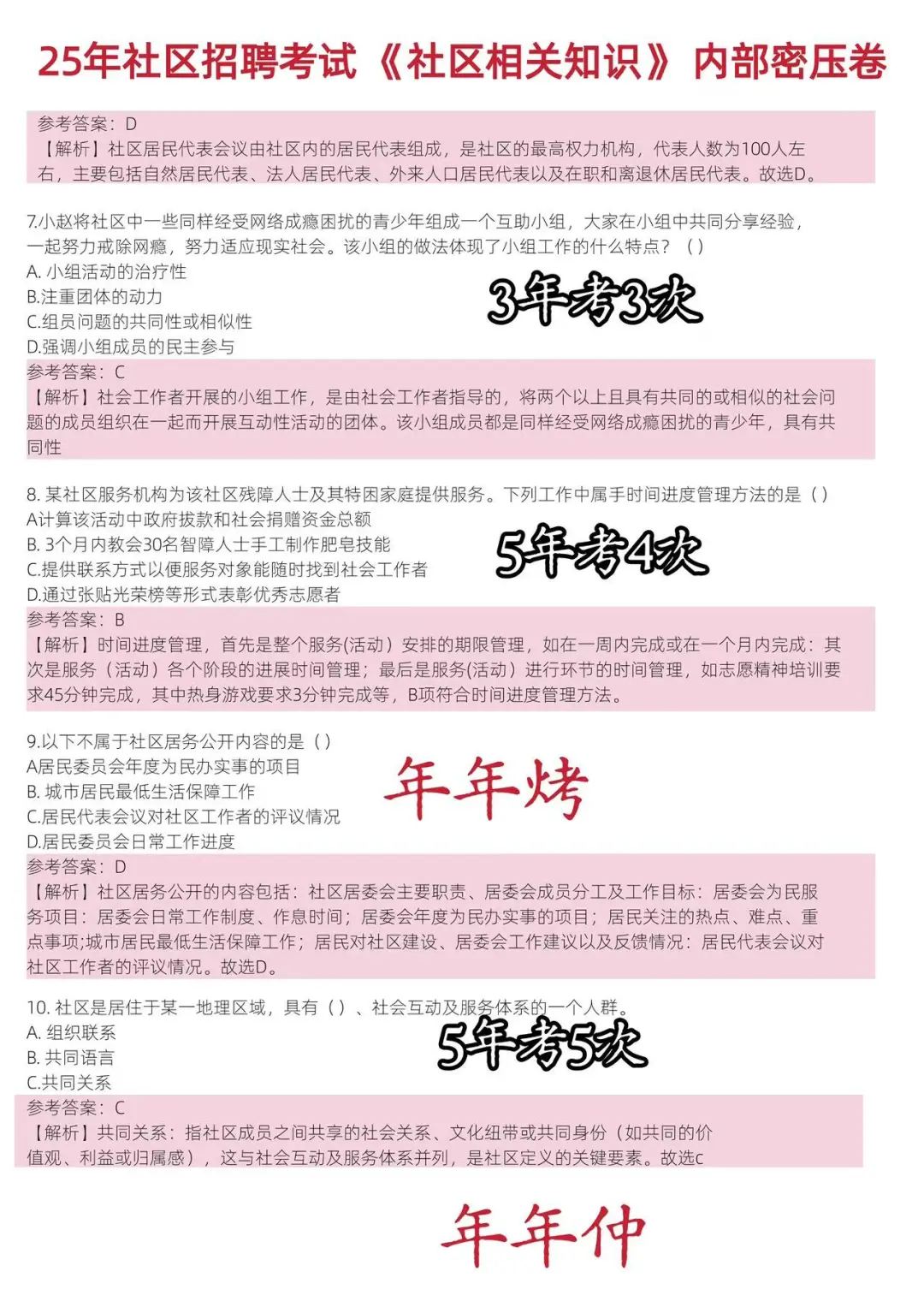 25社区工作者招聘，备考一周也能过?