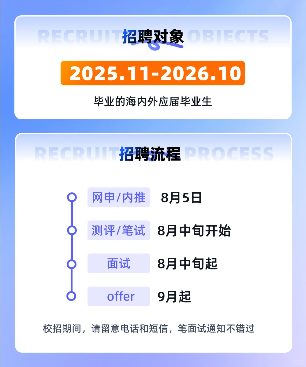 阿里巴巴2026届秋季校园招聘正式启动！