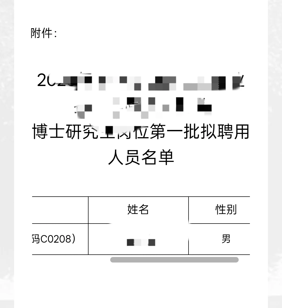 公示期结束了，祝愿各位求职顺利