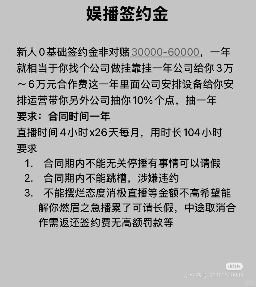签约即打款3-10w不等！