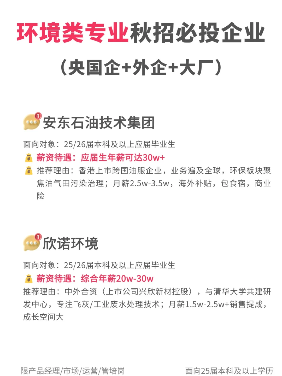 环境工程类毕业生有救了!