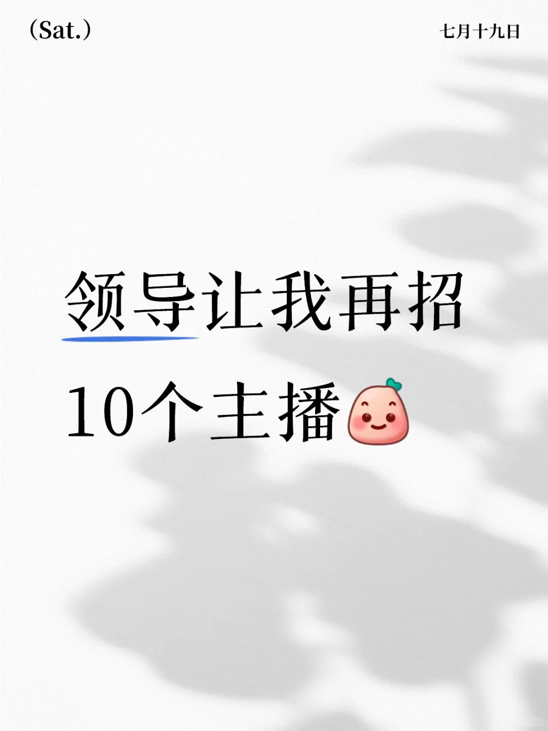 领导让我再招10个主播