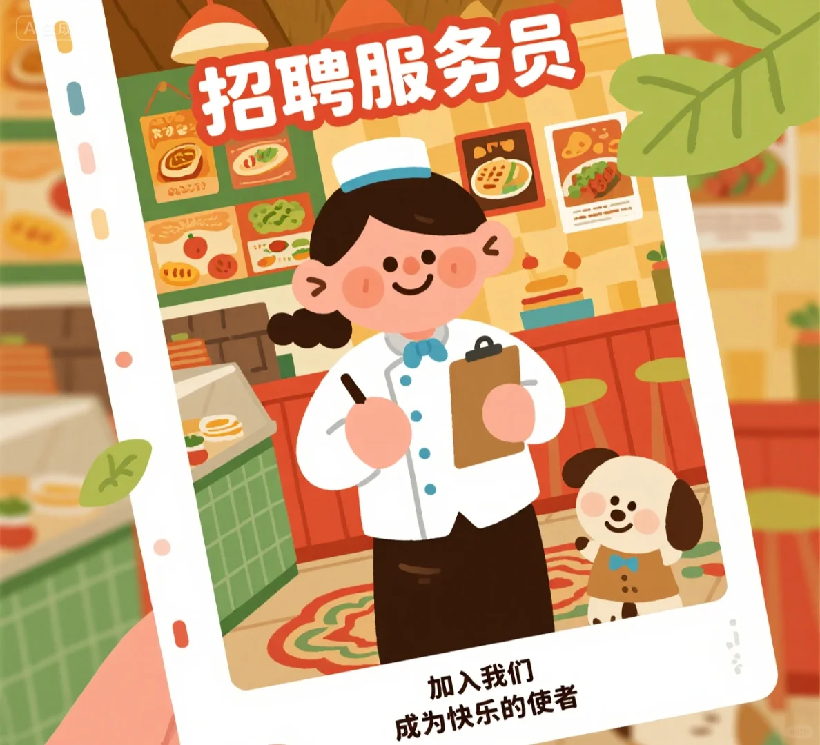 ?高薪急聘服务员！