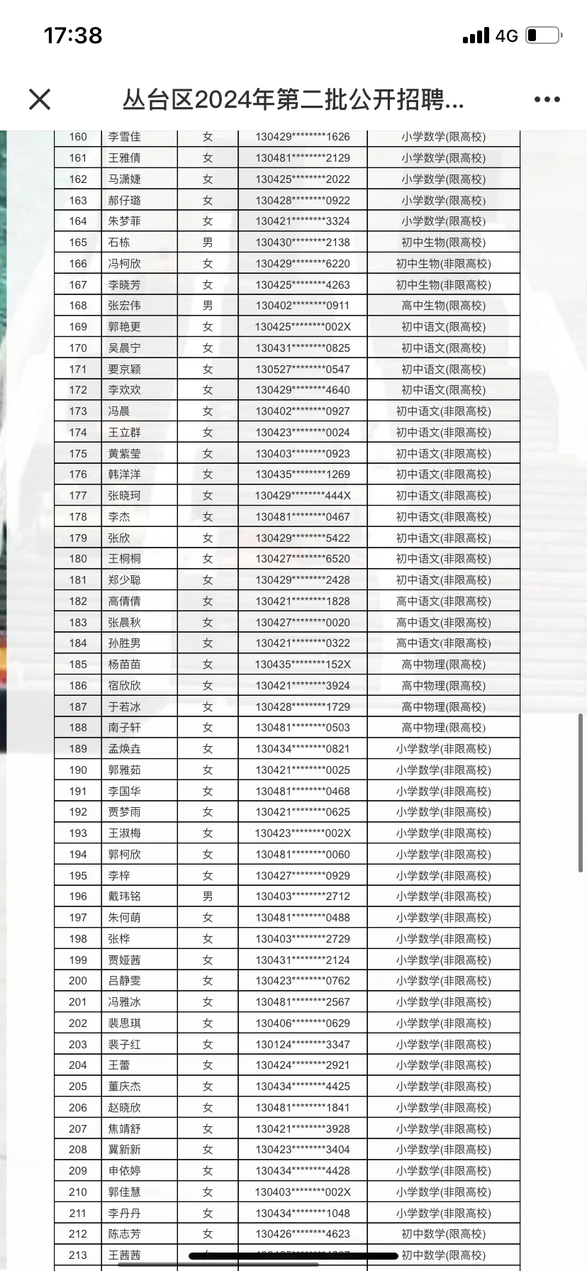 丛台区教师二招名单公示❗复兴还会扩招吗❓
