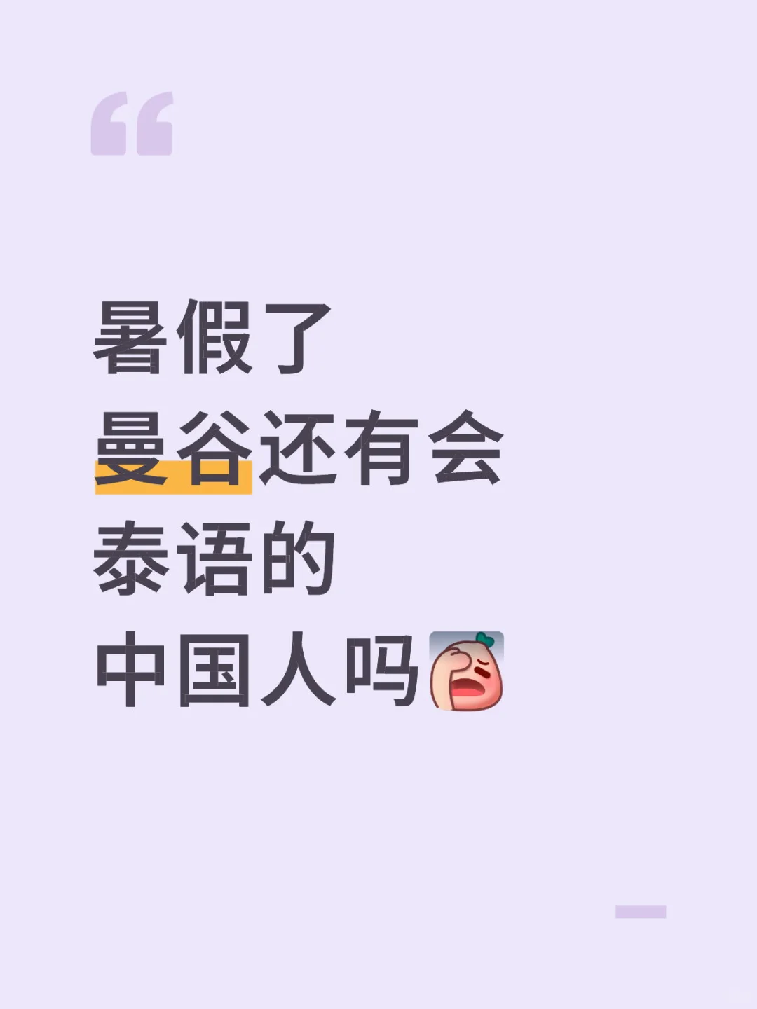 会泰语的人都去哪了？