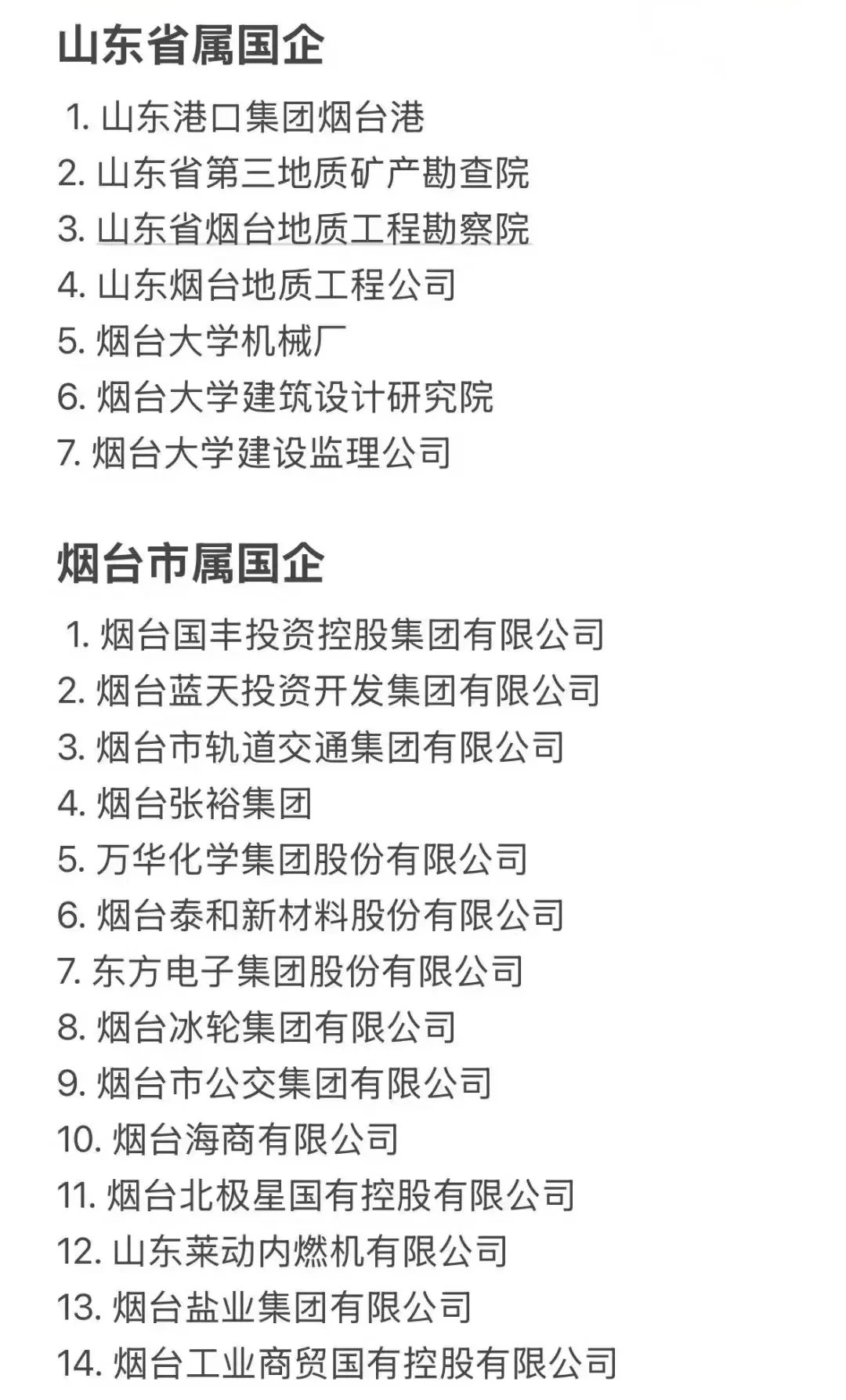 秋招一定要去的国企，烟台篇