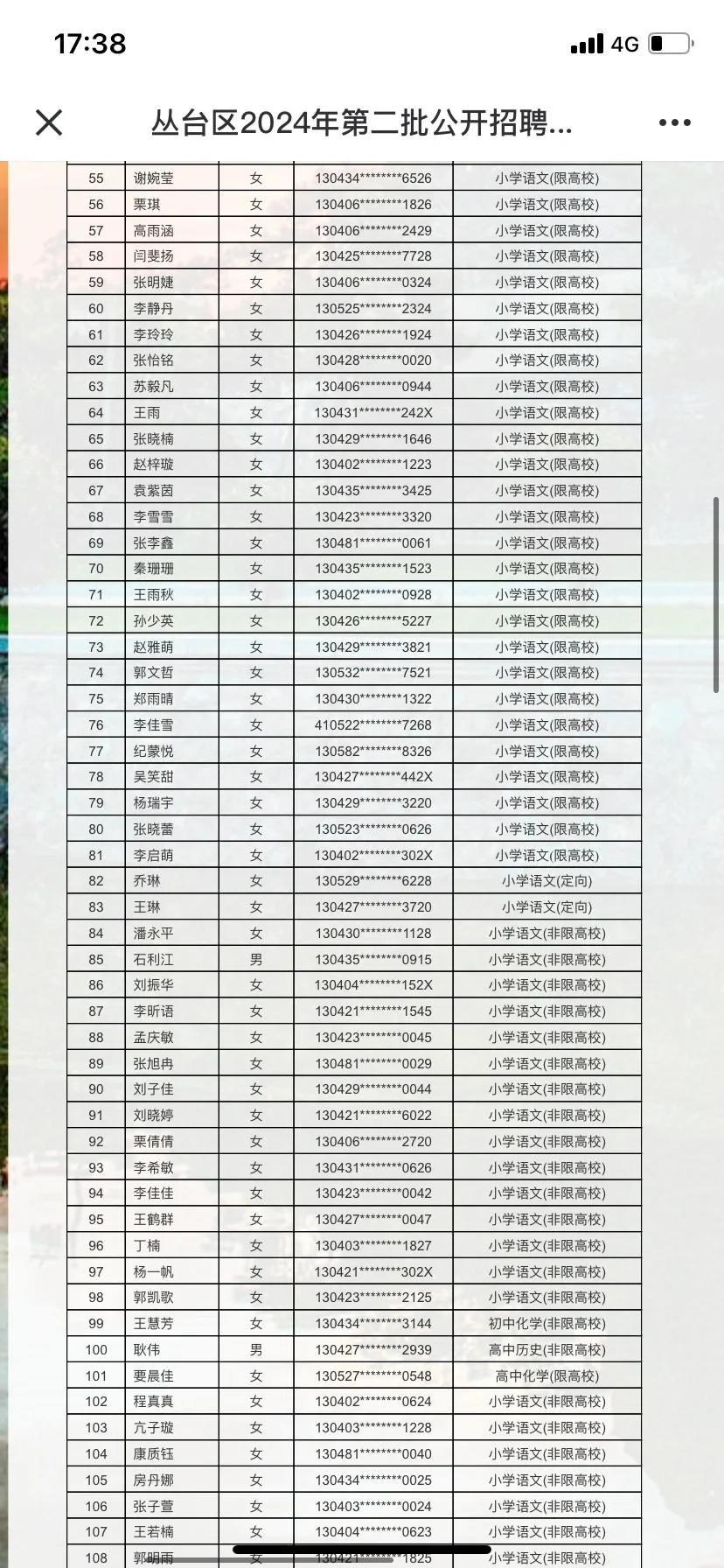 丛台区教师二招名单公示❗复兴还会扩招吗❓
