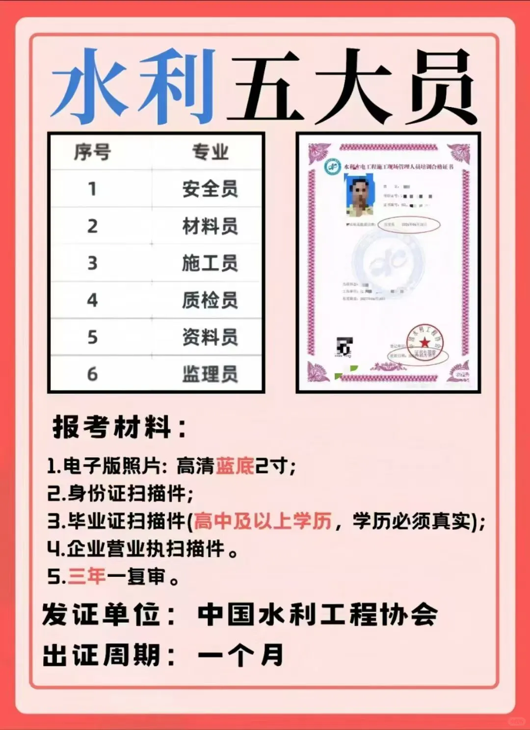 水利五大员证书，小白逆袭必看！