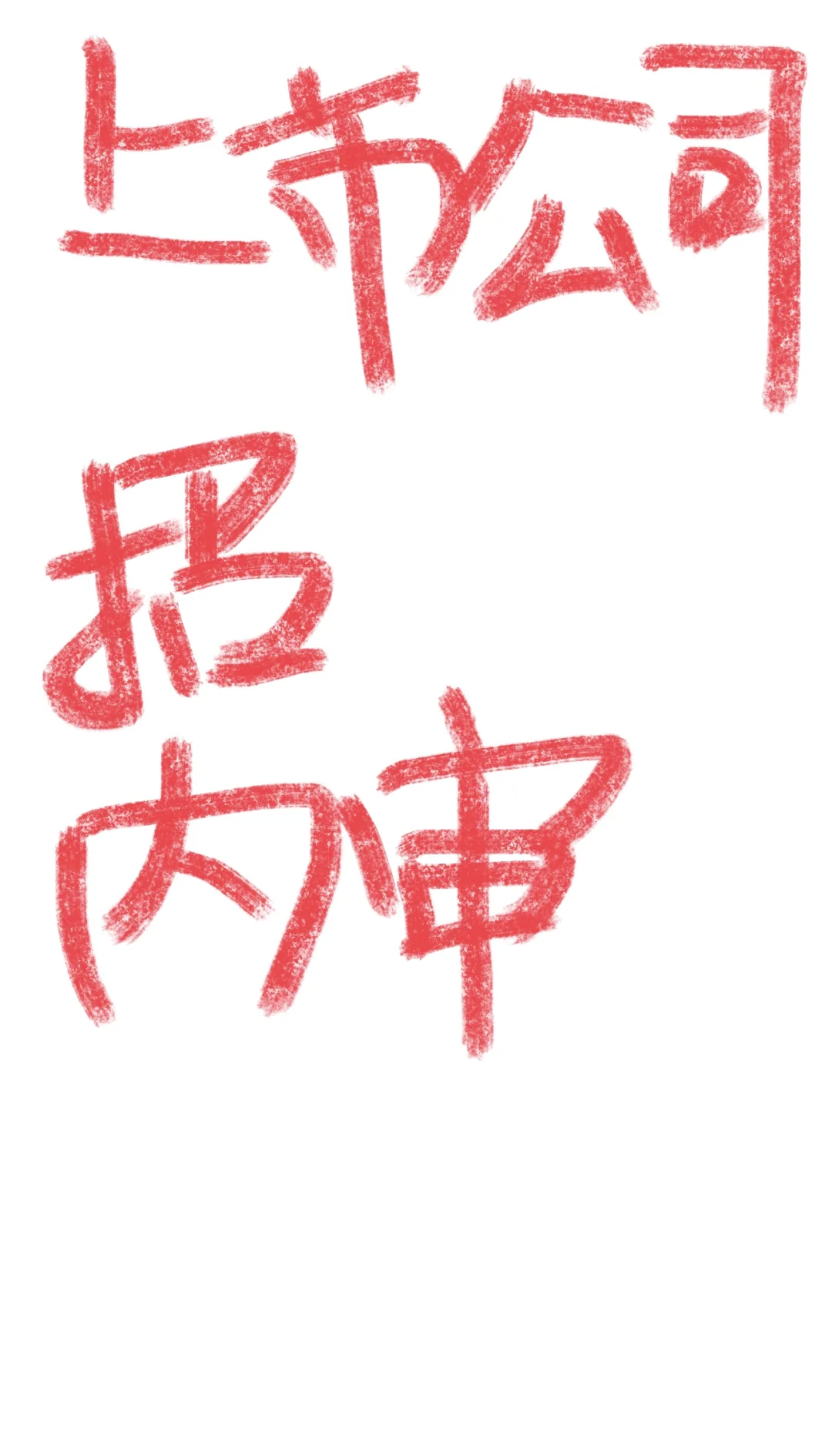 上市公司招内审！