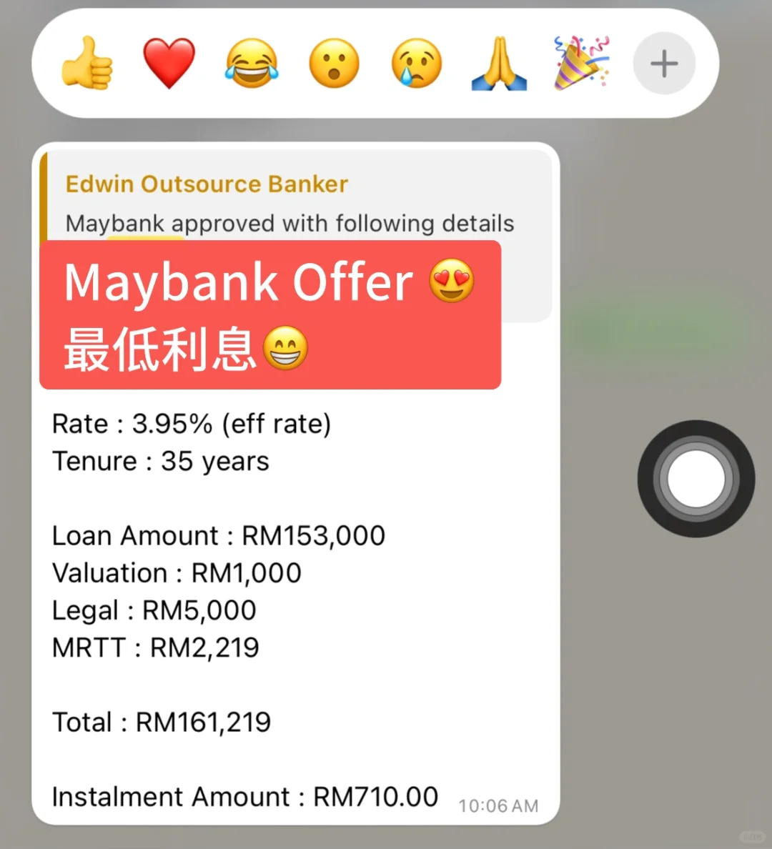 我第五间Property租金1800月供才700+开心❤️
