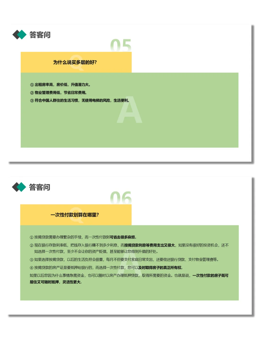 房产经纪人新房推介40个常见答客问话术