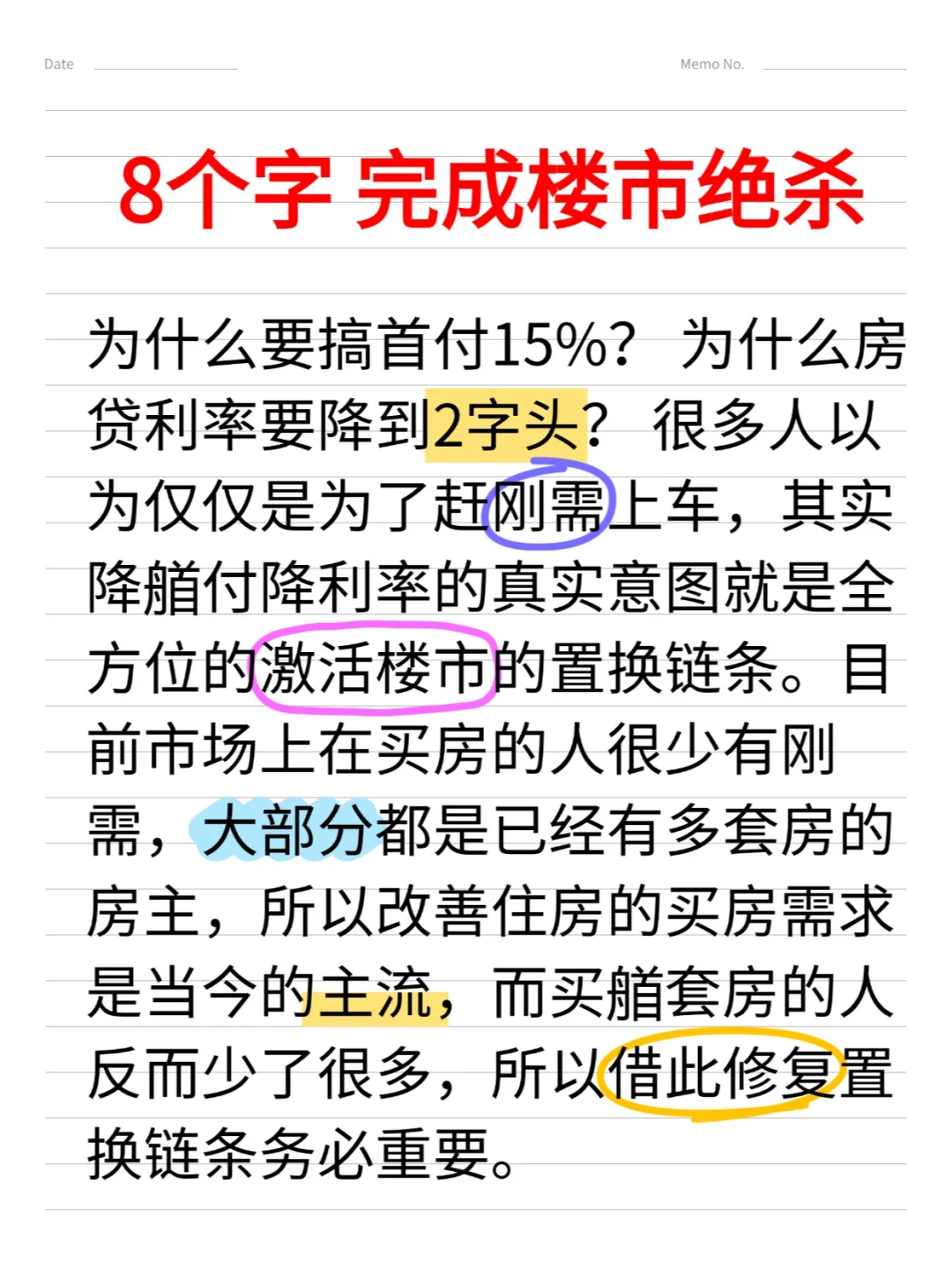 八个字，从此开始房地产绝杀