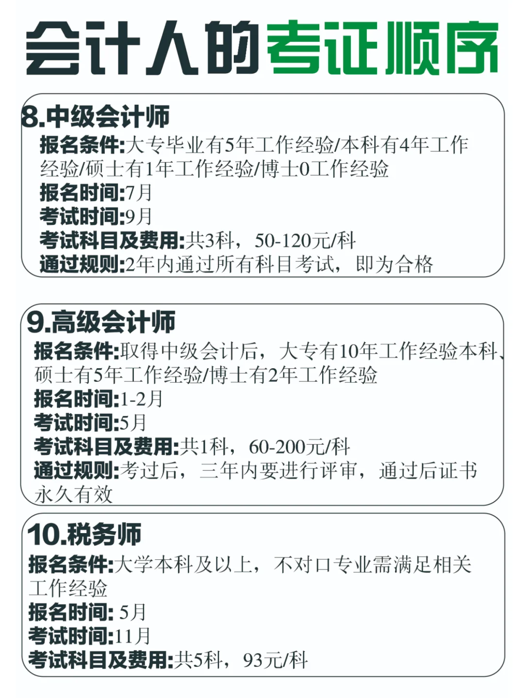 会计人应考的13个证！你都拥有了吗？
