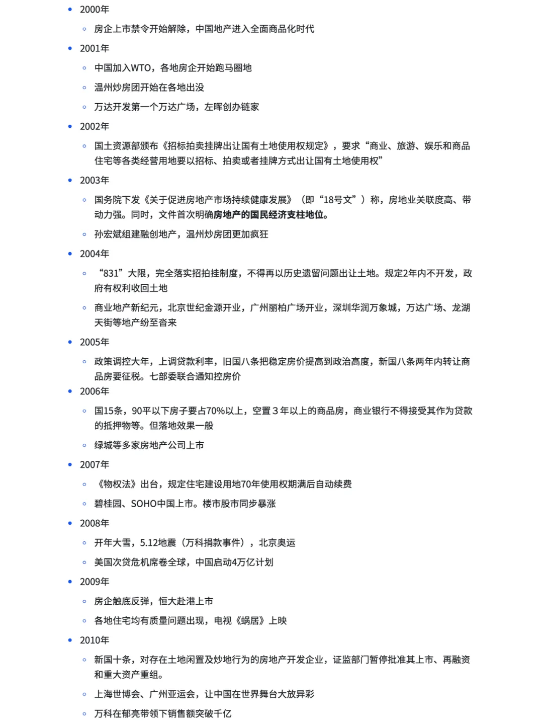 2024年地产回顾及大事记—附78-23年