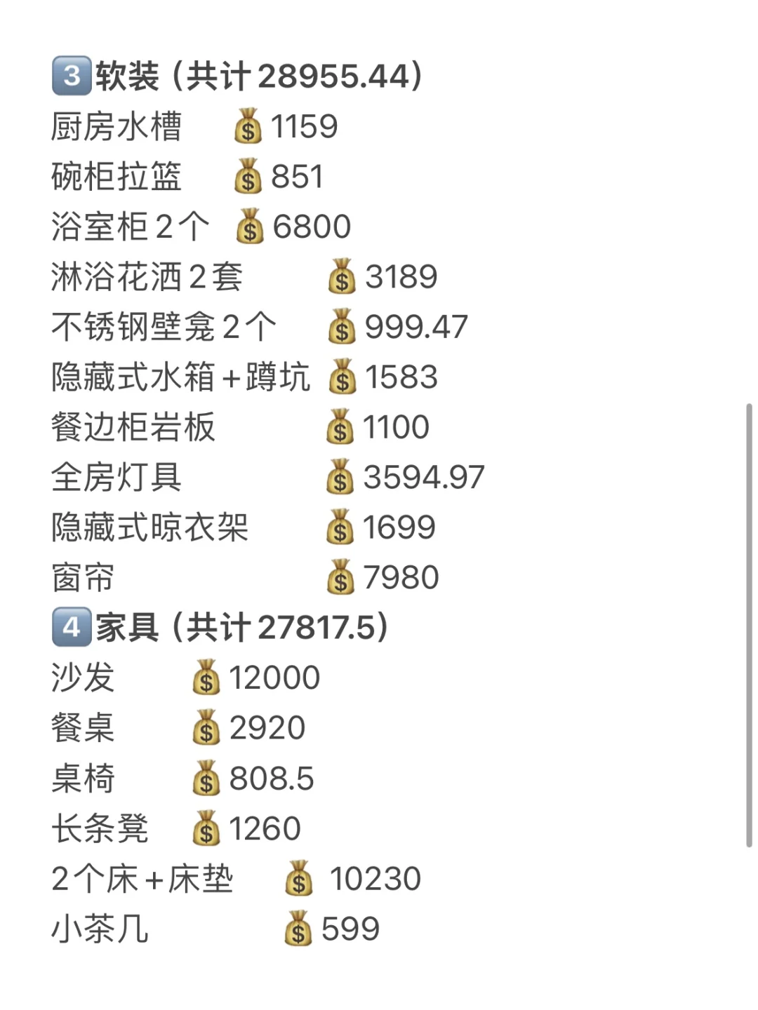 自装153㎡｜落地37W超详细清单