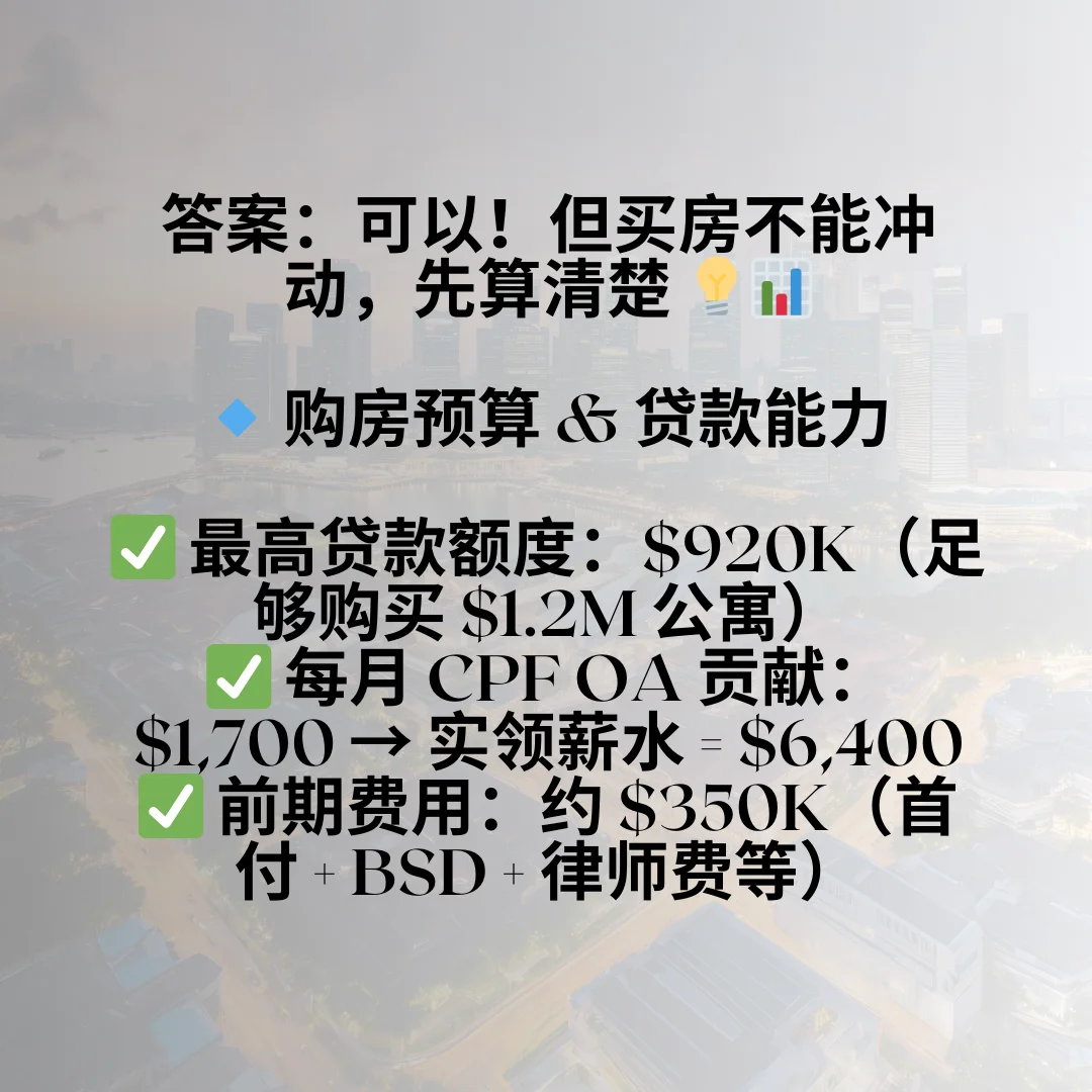月薪 8K 新元，能买得起 120 万的公寓吗？