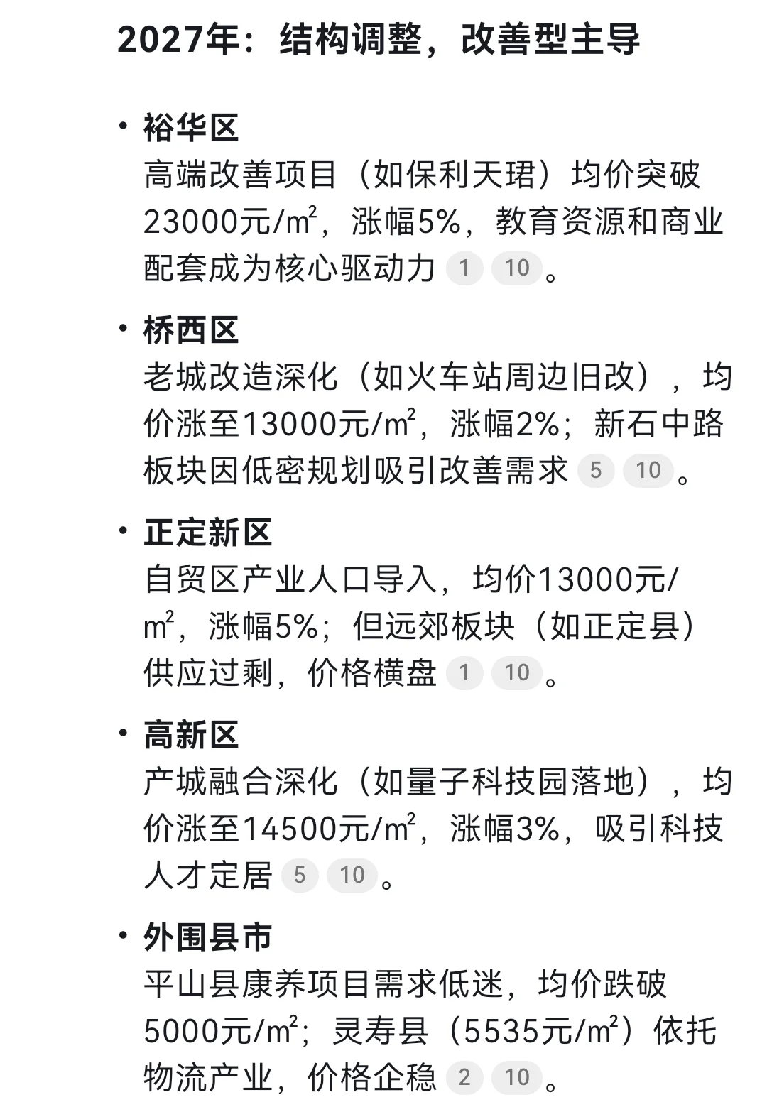 石家庄未来五年房价推演