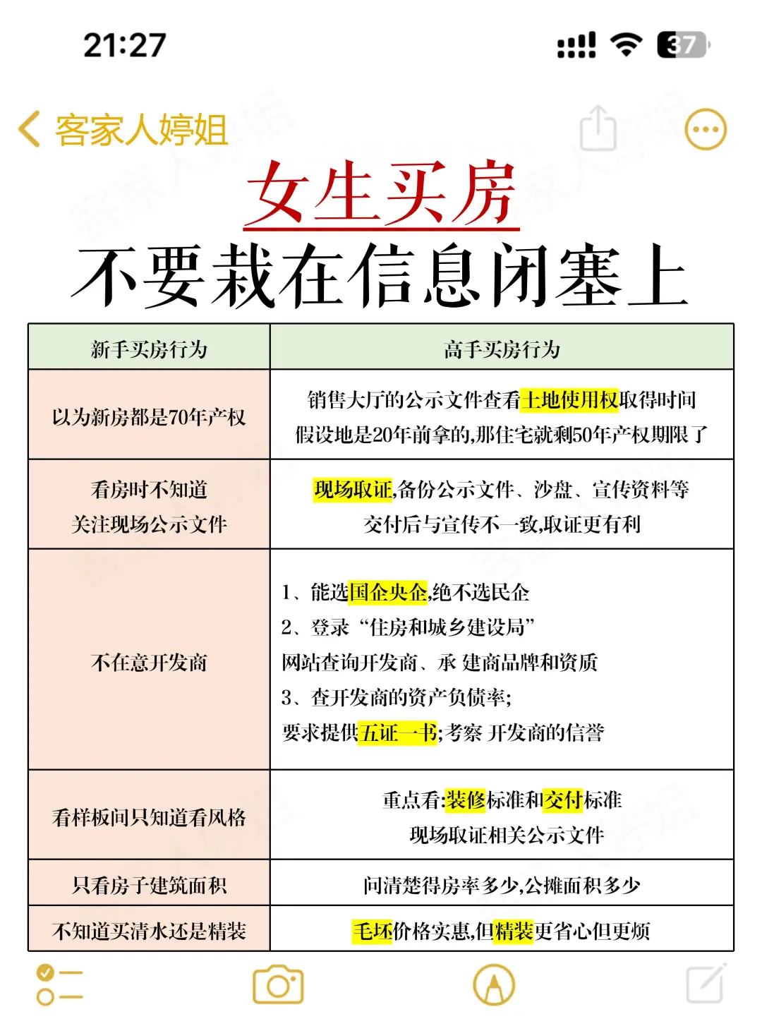 真诚分享：女生买房千万不要栽在信息闭塞❗️