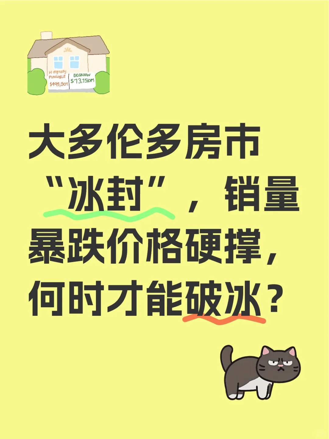 房市冰封，销量暴跌，多伦多硬撑不住了么？