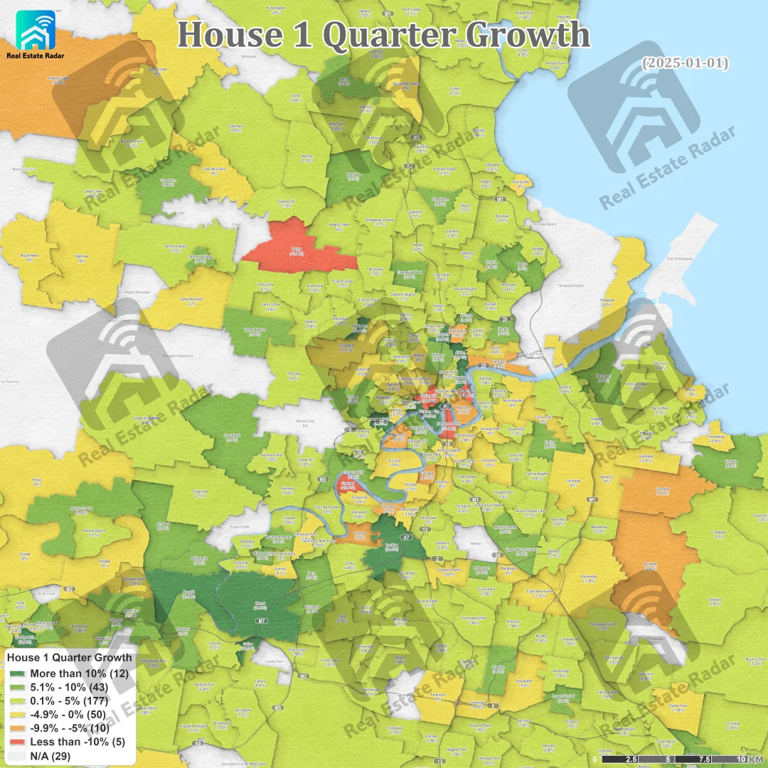 🏡 布里斯班买房必看！全网最清晰房市图