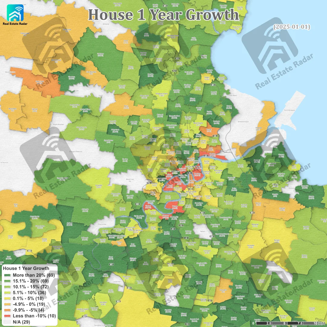 🏡 布里斯班买房必看！全网最清晰房市图