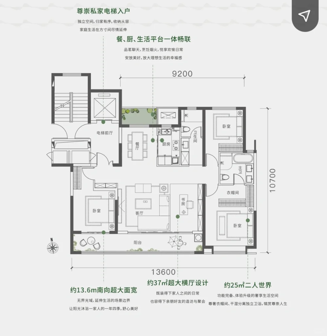 西安三代横厅中间户vs四代端厅边户好纠结