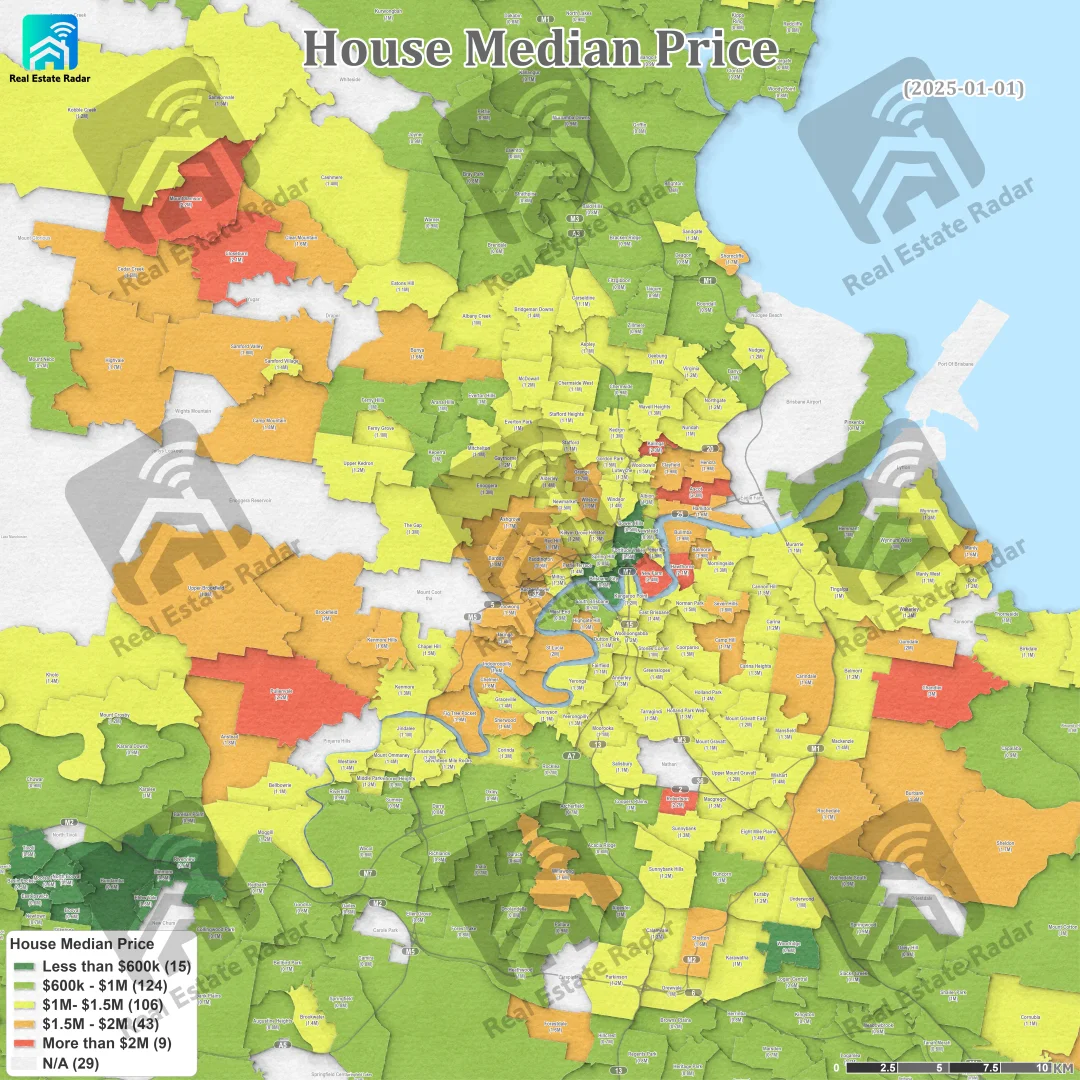 🏡 布里斯班买房必看！全网最清晰房市图