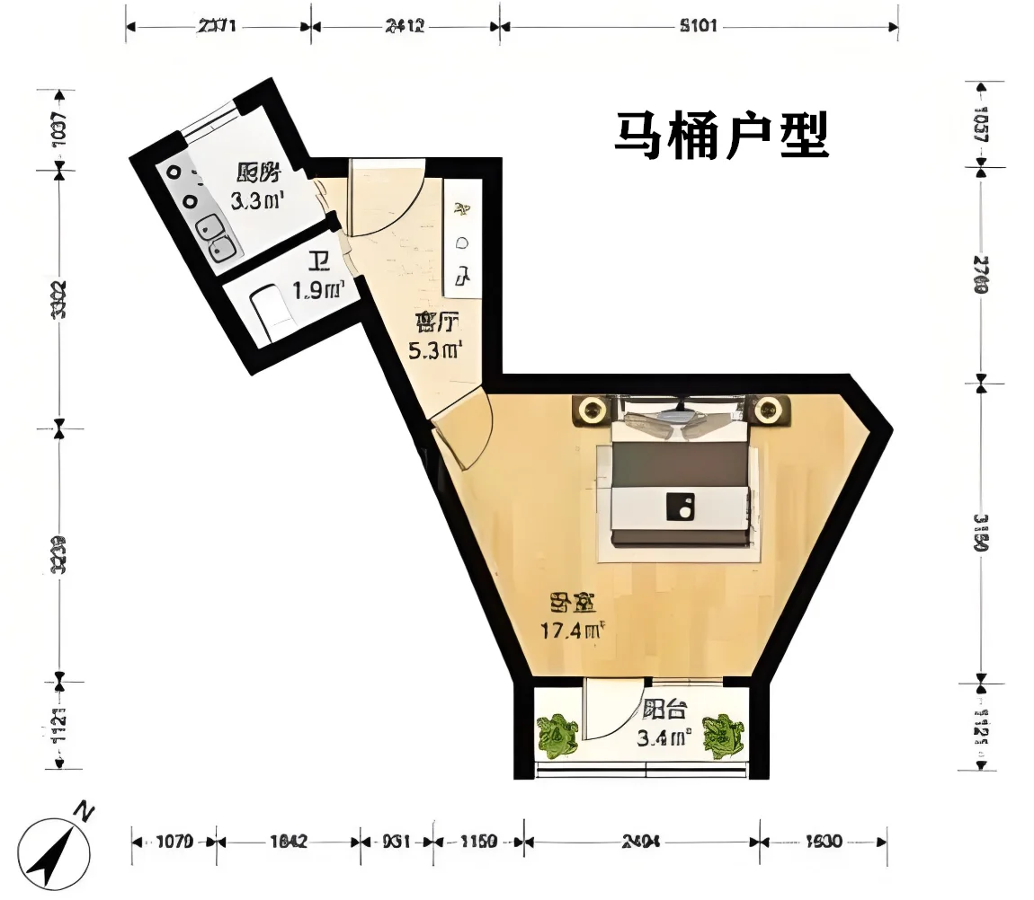 盘点全网八大奇葩户型！