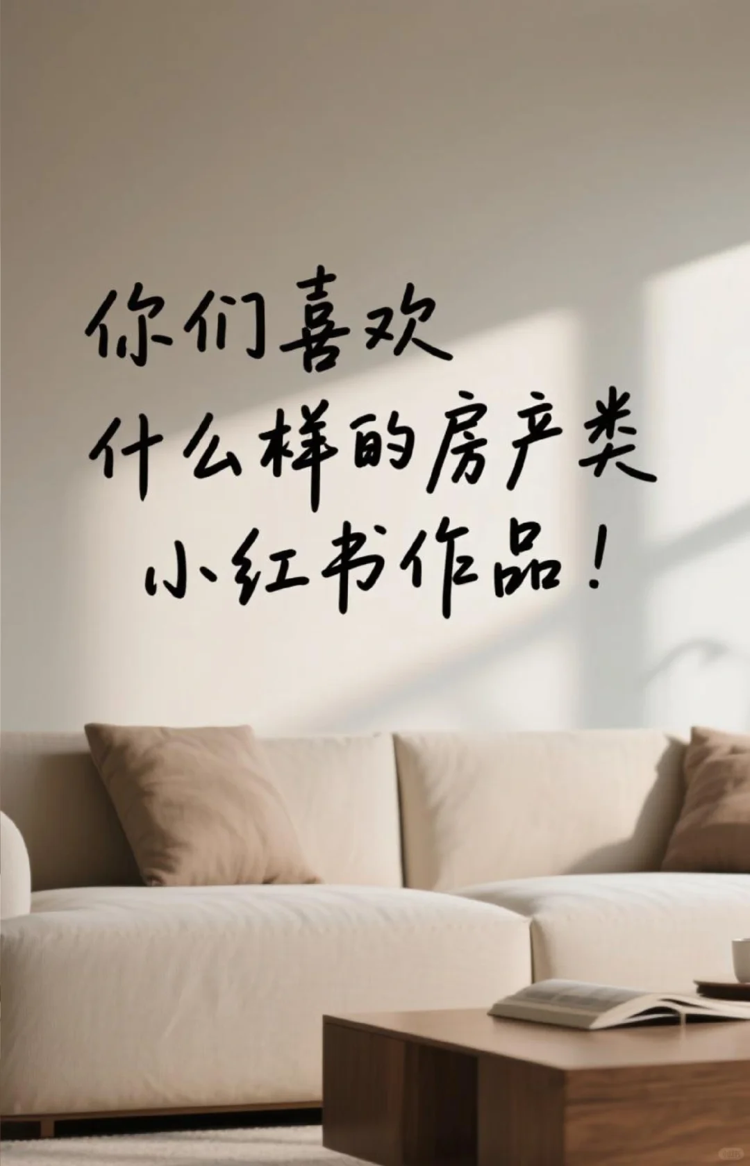 你们喜欢什么样的房产类小红书作品呀？