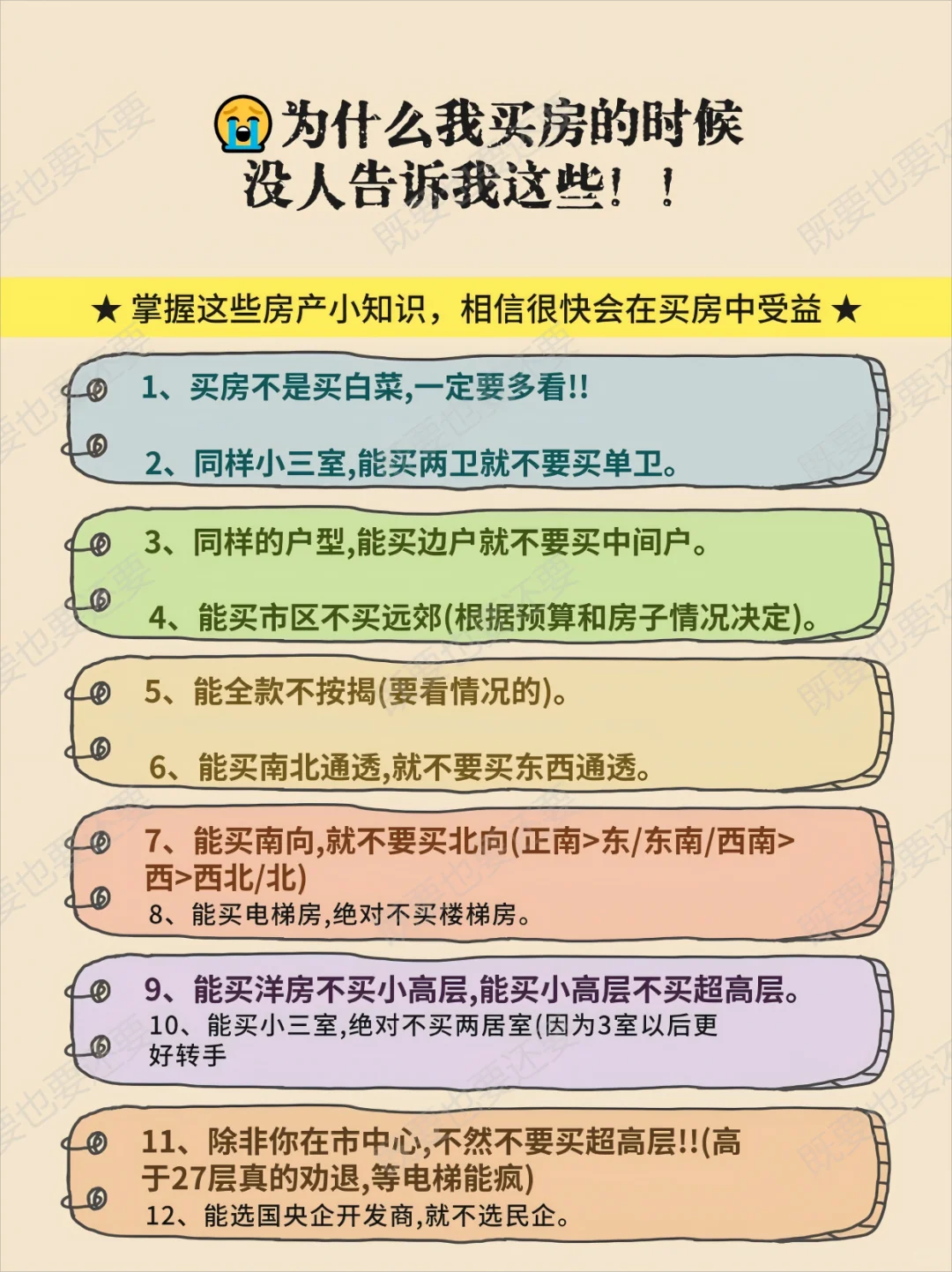买房子时这些知识不能不知道