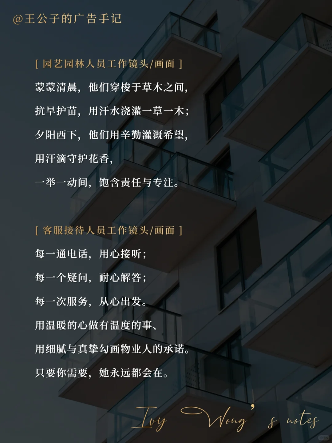 原创文案 | 房地产物业宣传片这样写
