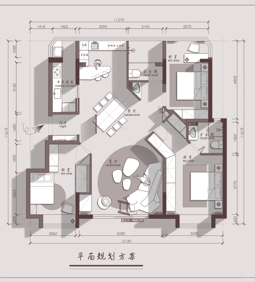 🟤户型改造｜改变结构只为迎合居住者需求。